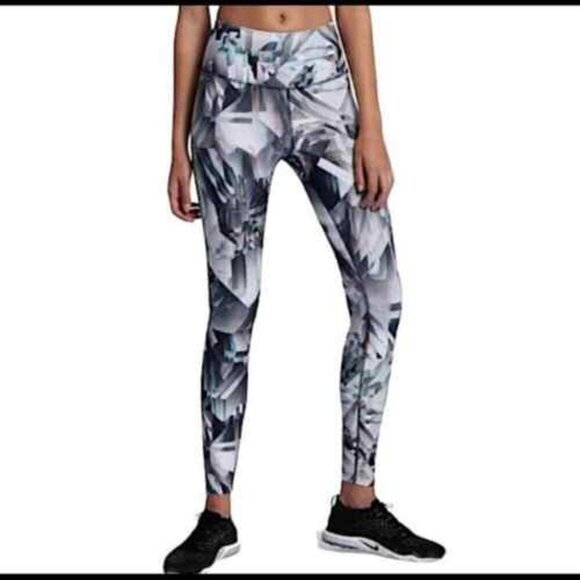 NIKE Dri-Fit Power Legend Botanical Printed Leggings - Picture 2 of 2